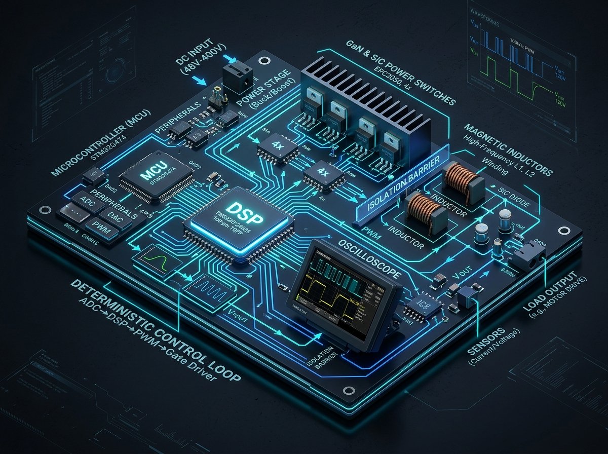 PulseTechX Power Electronics and DSP Hardware Architecture